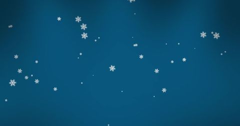 Delicate Snowflakes Falling Against Tranquil Blue - Download Free Stock Images Pikwizard.com