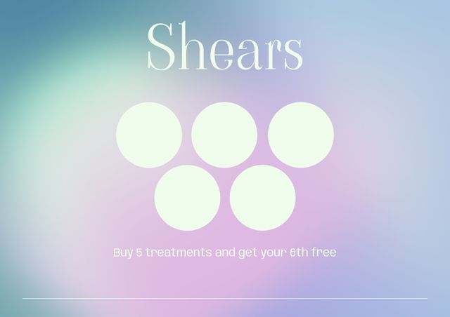 This image features a calming gradient background with a soft color scheme, perfect for promoting salon deals and special offers. The serene vibe appeals to potential clients looking for relaxation and indulgence. Ideal for use in social media posts, salon websites, beauty treatment advertisements and promotional materials.