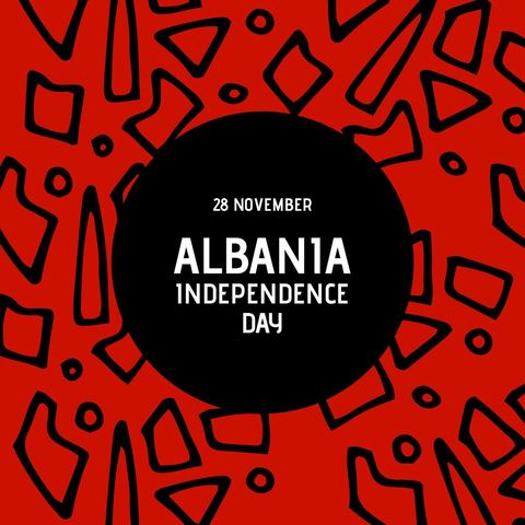albania independence day celebration graphic design - Download Free Stock Templates Pikwizard.com