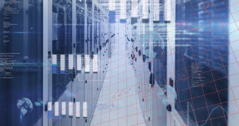 Futuristic Data Processing in Advanced Server Room