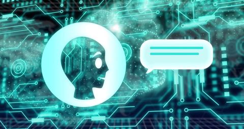 Holographic Robot AI Interface with Circuit Digital Wave