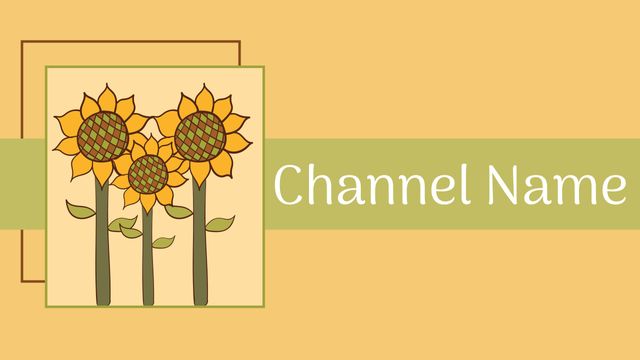 Nature-Themed Channel Banner with Sunflowers for Eco-Friendly Content Creators - Download Free Stock Templates Pikwizard.com