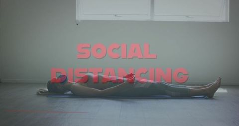 Woman Practicing Meditation for Social Distancing Well-being