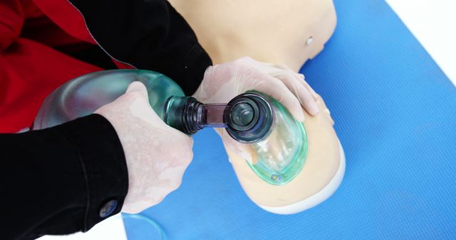 Hands Practicing CPR on Dummy with Medical Equipment - Download Free Stock Images Pikwizard.com