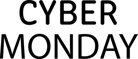 Transparent Cyber Monday Sale Sign With Digital Elements