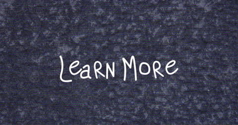 Inspirational Learn More Text on Blue Background