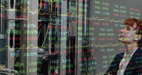 Business Digital Data and Technology Interface Concept