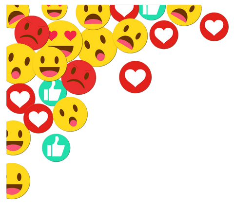 colorful social media reaction emojis on transparent background - Download Free Stock Videos Pikwizard.com