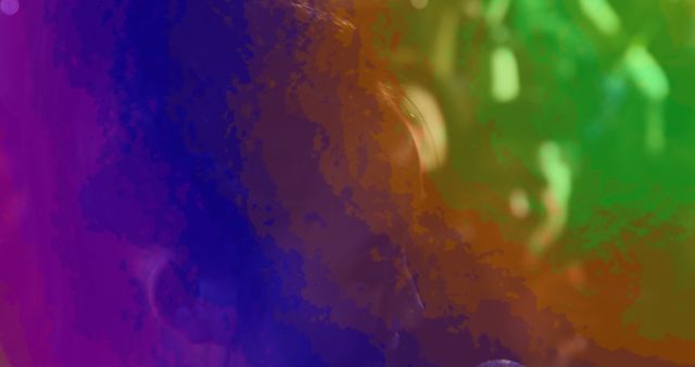Abstract Multicolored Overlay on Portrait in Soft Focus - Download Free Stock Photos Pikwizard.com
