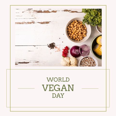 World Vegan Day Celebration with Vibrant Vegetables - Download Free Stock Templates Pikwizard.com