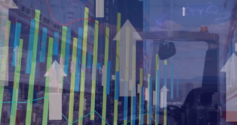 Global Business Growth with Digital Data Overlay