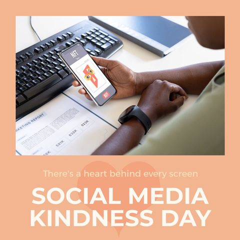 woman exploring nfts on smartphone for social media kindness day - Download Free Stock Templates Pikwizard.com