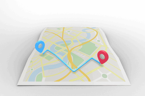 transparent map illustration with destination markers - Download Free Stock Videos Pikwizard.com