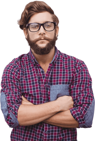 transparent hipster with glasses posed confidently - Download Free Stock Videos Pikwizard.com