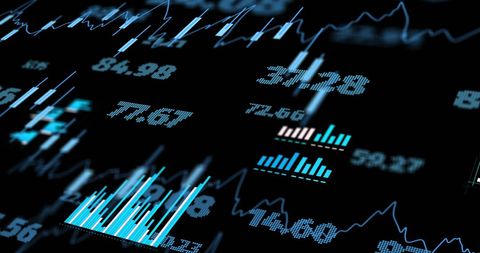 dynamic financial data streams and global networks - Download Free Stock Images Pikwizard.com