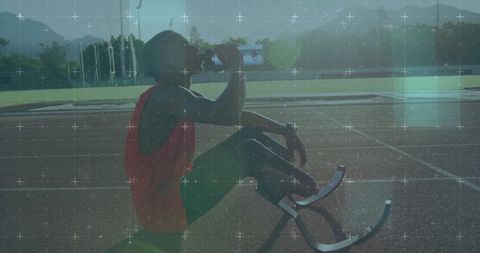 Paralympic athlete innovation in sports technology hydrating