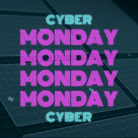 Glowing Cyber Monday Sale Promotion with Neon Text - Download Free Stock Templates Pikwizard.com