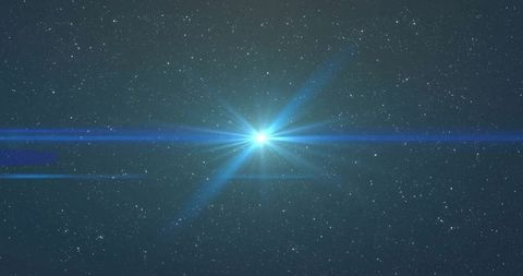 Glowing Light Burst Amidst Starry Night Sky - Download Free Stock Images Pikwizard.com