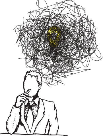 abstract thinking light bulb on transparent background - Download Free Stock Videos Pikwizard.com