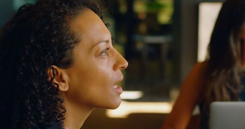Focused Professional Woman Listening Attentively - Download Free Stock Images Pikwizard.com