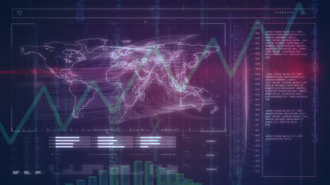 Digital Screen with Data Processing and Global Connections