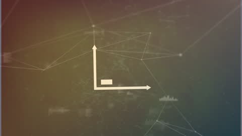 Abstract Digital Network Connections and Data Visualization