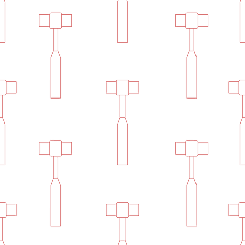 Seamless Vector Pattern of Red Hammers on Transparent Background - Download Free Stock Videos Pikwizard.com