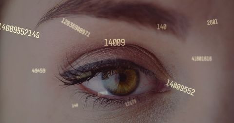 Digital Data Reflected in Woman's Eye Emerging Technology Concept - Download Free Stock Images Pikwizard.com