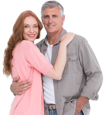 Transparent Happy Couple Embracing and Smiling - Download Free Stock Videos Pikwizard.com