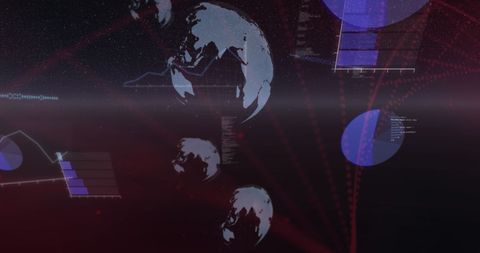 Holographic Data Visualization with Globes and Graphs - Download Free Stock Images Pikwizard.com