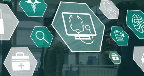 Digital Health Network with Diverse Professionals in Office