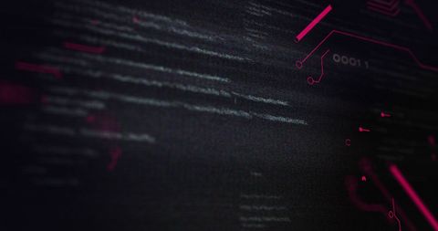 Showcases the fusion of data processing and digital circuitry through an abstract design, useful for conveying themes of technology, innovation, and futuristic development. Ideal for presentations, backdrops, tech blogs, and editorial content highlighting concepts around digital transformation and electronic engineering.