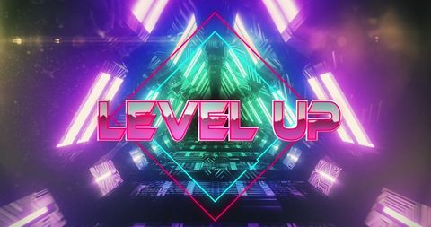 Futuristic Neon Gaming Concept with Cyberpunk Theme