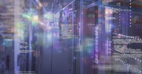 Abstract Digital Data Processing on Server Background - Download Free Stock Images Pikwizard.com