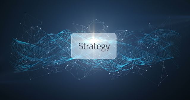 Digital Strategy Concept with Abstract Network and Bright Light - Download Free Stock Images Pikwizard.com