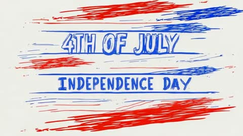 Fourth of July Independence Day Abstract Design