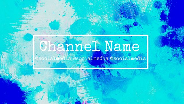 Blue Paint Splatter Social Media Template for Art and Event Promotion - Download Free Stock Templates Pikwizard.com