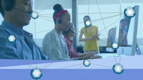 Digital Communication Network of Students with Instructor