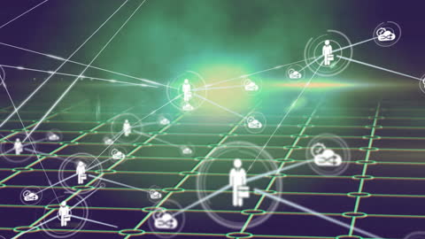 Futuristic Network Connections Representing Global Connectivity