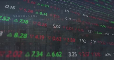 Financial Data on Futuristic Cityscape Interface - Download Free Stock Images Pikwizard.com
