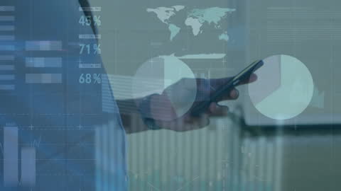 Digital Data Visualization with Smartphone Interaction