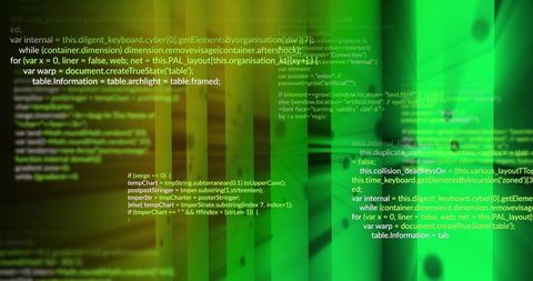 Abstract Digital Data Processing on Green Gradient Background - Download Free Stock Images Pikwizard.com
