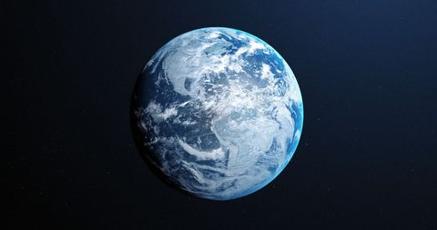 Earth from Space: Blue Planet with Atmosphere and Clouds - Download Free Stock Images Pikwizard.com
