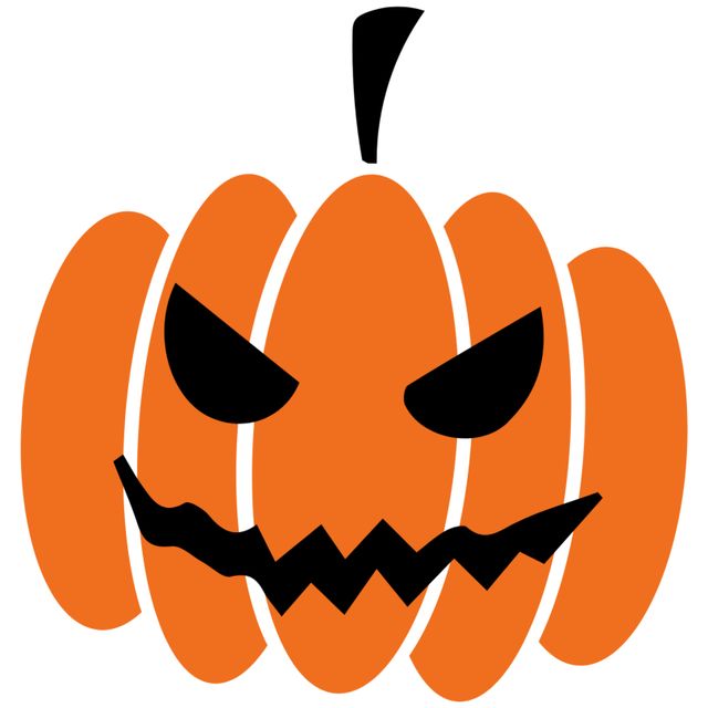 Stylized Jack-o'-lantern with Menacing Expression for Halloween - Download Free Stock Templates Pikwizard.com