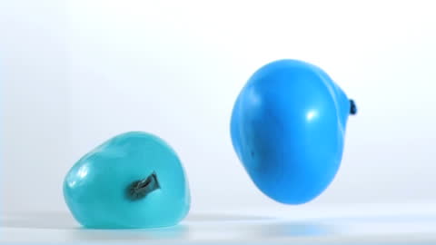 Two Burst Water Balloons with Captivating Slow Motion