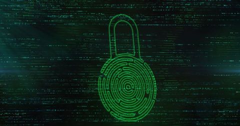 Digital Security Concept with Green Padlock Symbol - Download Free Stock Images Pikwizard.com