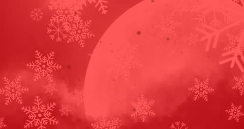 Festive Snowflakes on Vibrant Red Backdrop