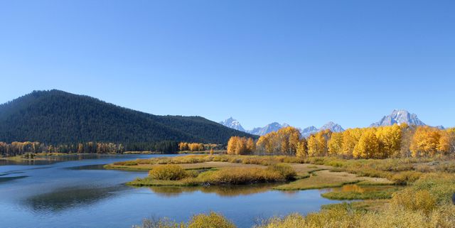 Serene Autumn Landscape with Mountains and River - Download Free Stock Photos Pikwizard.com