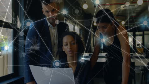 Global Networking and Data Processing in Modern Office