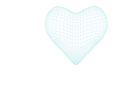 3d blue transparent heart with wireframe effect - Download Free Stock Videos Pikwizard.com